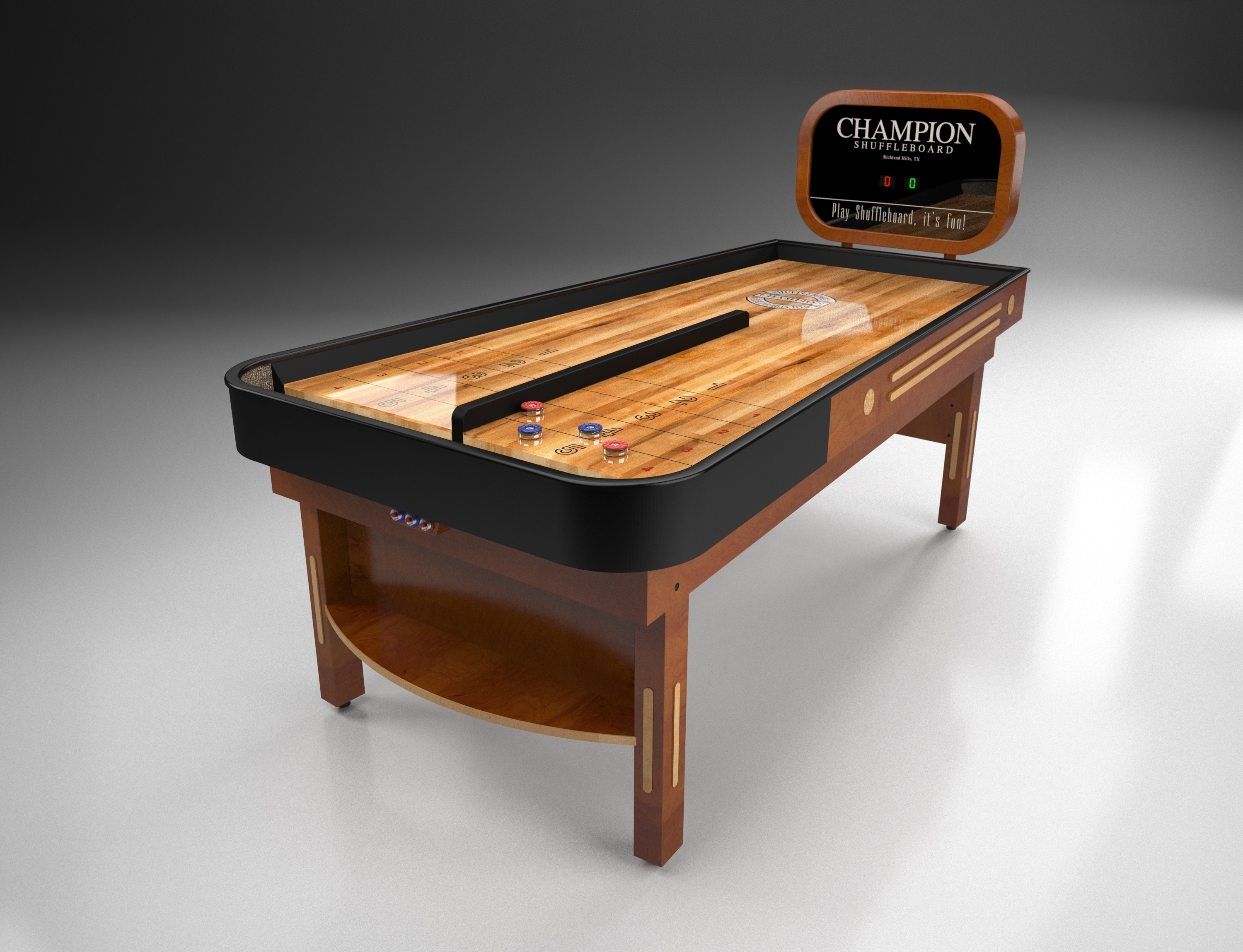 Champion Shuffleboard Bar and Game Room Shuffleboard Bankshot 7 Foot